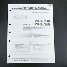 Sharp VC-H9744U H9788U Video Cassette Recorder Service Manual picture