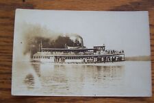 Antique Early 1900's Post Card STEAMBOAT FERRY R.I. ? picture