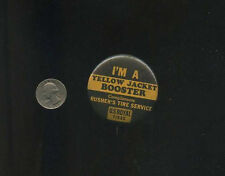 vintage  Georgia Tech Yellowjackets Booster Club US Royal Tire button pinback picture