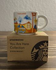Starbucks 2oz  THAILAND You Are Here MINI Mug Ornament Espresso Cup NEW In Box picture