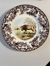 RARE Spode Woodland American bison dinner plates picture