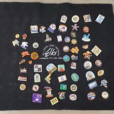 Lot of 60+ Unique VINTAGE and Contemporary ELKS B.P.O.E Enamel and Metal PINS picture