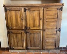 Early 1900s Large Wooden Ice Box Converted to Wine Storage picture
