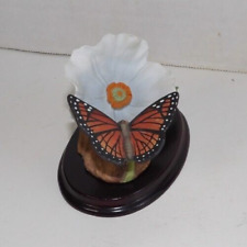 Andrea By Sadek Japan 1986 Butterfly With A Cherokee Rose Vintage Porcelain  picture