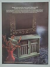 Magnavox Stereo Console Mediterranean Style Credenza 1969 Vintage Print Ad picture