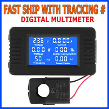 100A AC Meter Ammeter Volt Energy Voltage Power LCD Display Monitor Panel picture