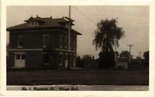 Vintage Postcard- No 1. Neponset, IL. Village Hall. Unposted 1909. Real Photo. picture
