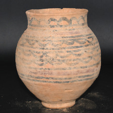 Large Ancient Indus Valley Civilization Painted Terracotta Jar Pot Ca. 2800 BC picture