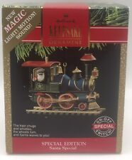 1991 Hallmark Keepsake Ornament Special Edition Santa Train Light Sound WORKING picture