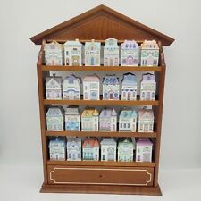 Lenox Spice Village Set of 24 Houses With Shelf 1989 Original Boxes Complete  picture