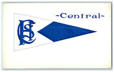 c1905 Central High School Logo Kansas City Missouri MO Posted Antique Postcard picture