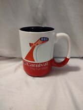 🔥 RARE Carnival Cruise Lines Coffee Cup 14 Oz RARE  Red/White/Blue. picture