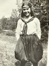 SE Photograph Young Woman Dirt Road 1910-20s Headband picture