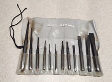 VINTAGE SEARS CRAFTSMAN PUNCH AND CHISEL SET of 12 MADE IN USA picture