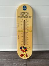Vintage Large Chiquita Banana Plastic Storage Wall Thermometer picture