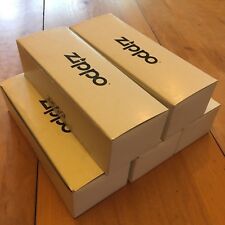 LOT OF 5 Zippo Manufacturing Company White Empty STORAGE BOX For Boxed Lighters picture