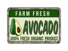 Farm Fresh Avocado Sign Vintage Style picture
