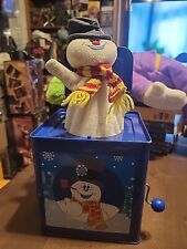 GEMMY 2011 Christmas Frosty The Snowman Jack In The Box Holiday Toy Works Rare picture