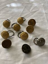 VINTAGE RAILROAD BUTTONS , Group Of 10,B&O,C&NW,Grand Rapids,SO Co. NY picture