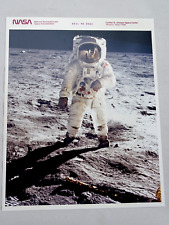 NASA Red Letter Kodak Photo Apollo 11 Moon Landing Walk Aldrin Armstrong Vintage picture