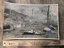 ORG WWII PHOTO UNKNOWN DEVASTATION WAR TORN CITY CAMP LIKELY GERMANY OR FRANCE picture