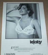 1984 print ad - Lejaby Paris bra SEXY girl eyes face body lingerie Advertising picture