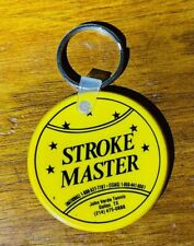 Vintage Stroke Master Tennis Ball Machine Rubber Promotional Keychain picture