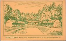 Charlottesville, Virginia Postcard SKIBO LODGE MOTEL Highway 29 Roadside c1950s picture