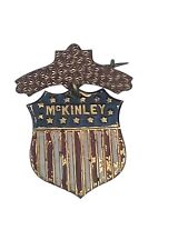 1896 William McKinley President Badge Campaign Pinback Button Political Shield picture
