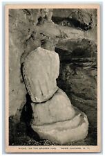 c1940 Niobe Broken Idol Howe Caverns Cream-white Cobleskill New York NY Postcard picture