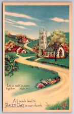 Rally Day 1949 SAMPLE Postcard by The Judson Press Philadelphia Pennsylvania  PA picture