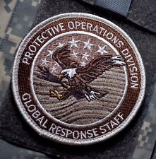 US GLOBAL RESPONSE STAFF GRS PROTECTIVE OPS DIVISION FUSION CELL velkrö INSIGNIA picture