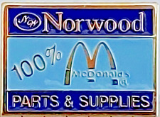 McDonald's NORWOOD PARTS & SUPPLIES 100% Lapel Pin (052723) picture