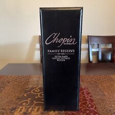 Chopin Family Reserve Extra Rare Young Potato Vodka Black Leather Case Box picture