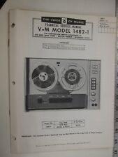 SF 60's V-M Voice of Music Technical Service Manual MODEL 1482-1  BIS picture