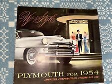 Plymouth For 1954chrysler  Pamphlet  picture