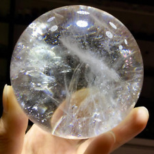 Natural Clear White Crystal Quartz Sphere Ball Specimen Collection Healing picture