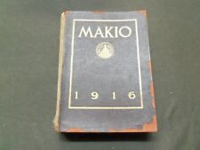 1916 THE MAKIO OHIO STATE UNIVERSITY YEARBOOK - COLUMBUS - GREAT PHOTOS - YB 343 picture