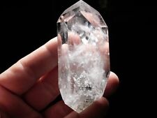 Larger Double Terminated Tibetan Black Phantom Lemurian Quartz Crystal 136gr picture