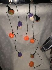 Avon Glowing Ghouls Halloween Lights Witch Skull Pumpkin/NEW Tiki party lights picture