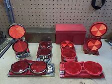 2 - Vintage Sigflex 793 Reflector Pack Windproof Flare Full Set w/ Metal Box picture