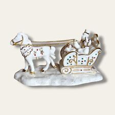 Lenox Mistletoe Park Horse and Sleigh 2008 Christmas Collectible   picture