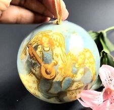 Vintage- SILVESTRI- Christmas Ornament - Angel Playing - Taiwan - 4