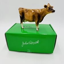 John Beswick Farmyard Jersey Cow Ceramic Porcelain Figurine Vintage Boxed picture