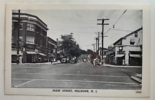 NJ Postcard Millburn New Jersey Main Street St stores vintage cars Essex County picture