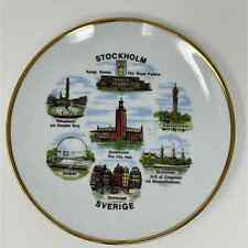 Wall Plate Stockholm Sverige Sweden Stadshuset Globen Kungi Decorative Souvenir picture
