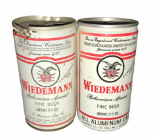 Wiedemann Bohemian Special Fine Beer Set Of 2 Vintage Pull Tab Cans picture