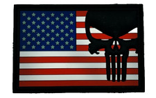 Punisher / USA American Flag PVC Patch picture