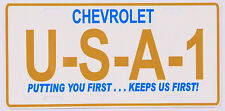 1960's Chevrolet USA - 1 replica License plate picture