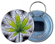 Psychedelic Cannabis Leaf 420 Marijuana Art Bottle Opener Accessories and Gifts picture